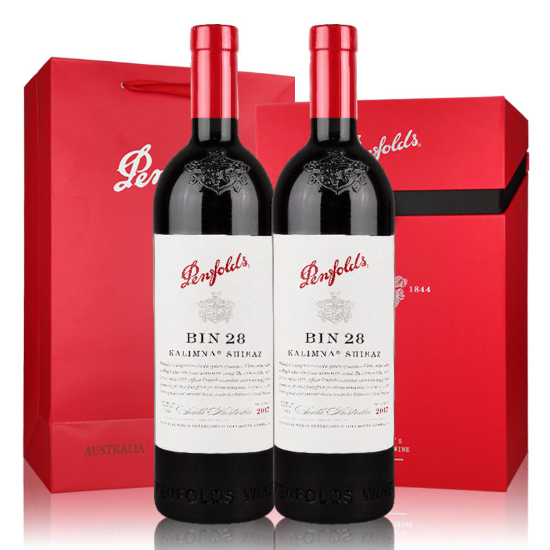 奔富红酒礼盒装128寇兰山389407设拉子赤霞珠葡萄酒澳洲原瓶进口