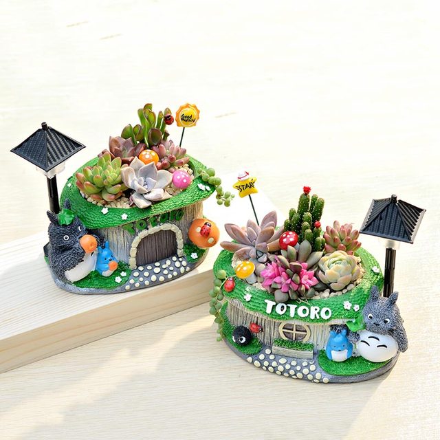 Fun Gardening Cartoon My Neighbor Totoro Flower Pot Creative Lighting With Street Lamp Succulent Flower Pot Showcase Home Furnishing Decoration Fun Gardening Cartoon My Neighbor Totoro Flower Pot Creative Lighting With Street Lamp Succulent Flower Pot Showcase Home Furnishing Decoration