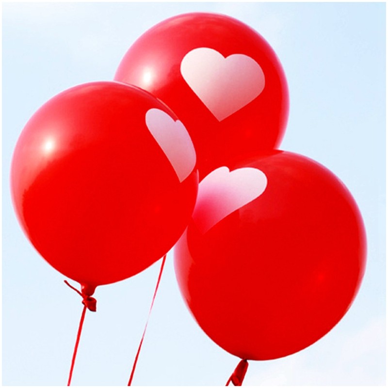 12寸七夕爱心求婚情人iloveyou婚庆结婚气球婚礼气球