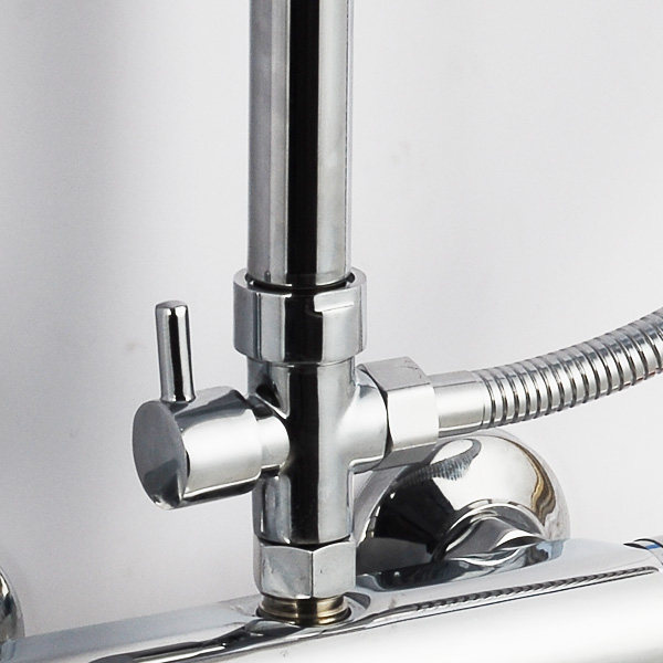 花洒配件转换器6分4分水阀二出一进三通淋浴花洒配件