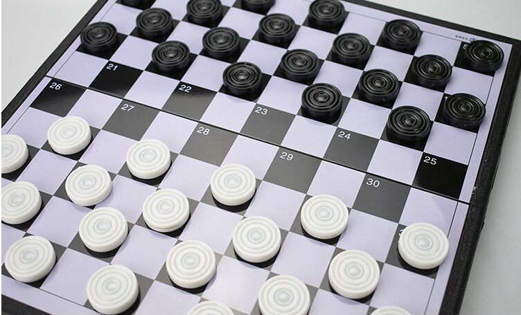 国际跳棋100格友明正品中号磁性折叠棋盘套装跳棋