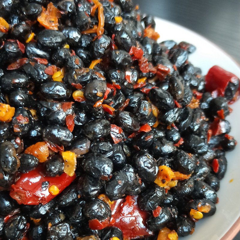 湖南湘西特产小炒豆豉500g瓶装包邮农家下饭辣椒类调料