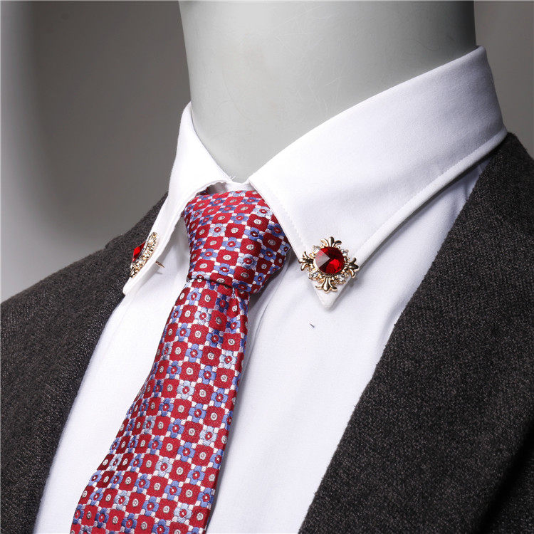 领扣个性西装衬衣包衬衣胸针钻领闪亮水钻水晶胸针