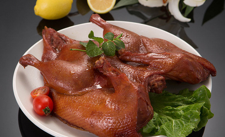 产地发货华英五香350g板鸭真空撕烤官同厂河南肉制品