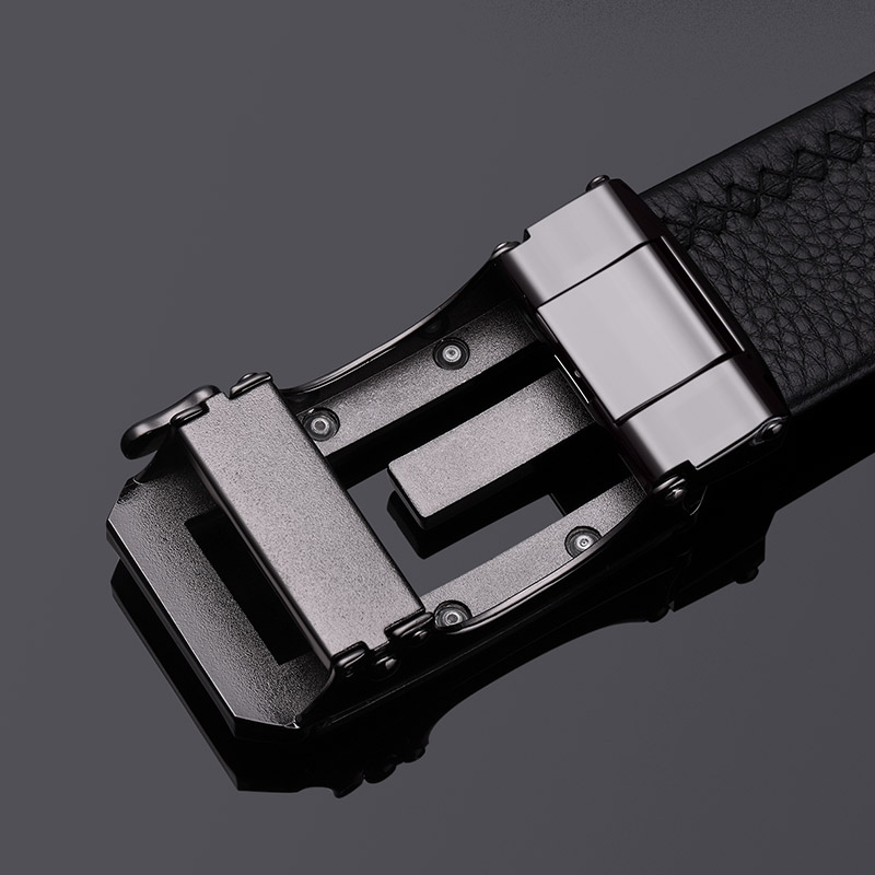 保罗高档男士皮带男潮潮流鳄鱼真皮头层牛皮腰带