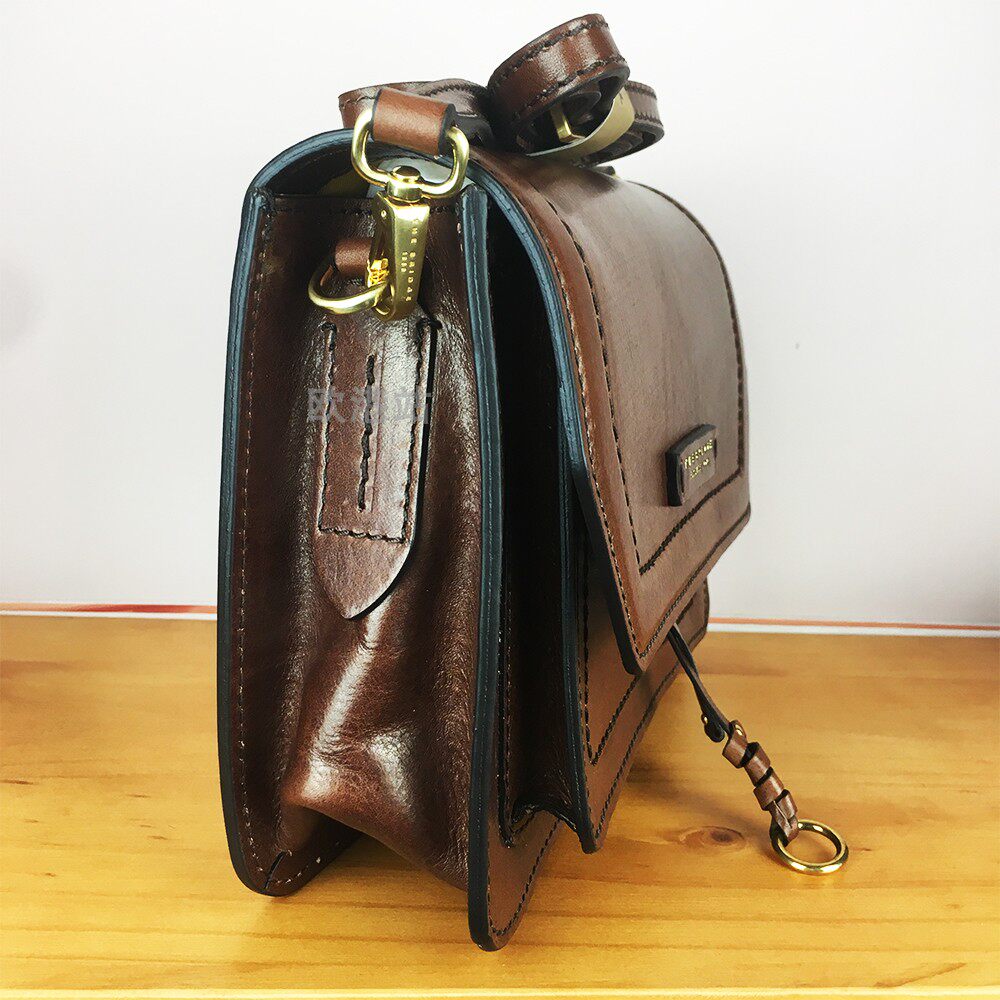 意大利专柜thebridge桥牌女士手工正品真皮皮包通用款女包