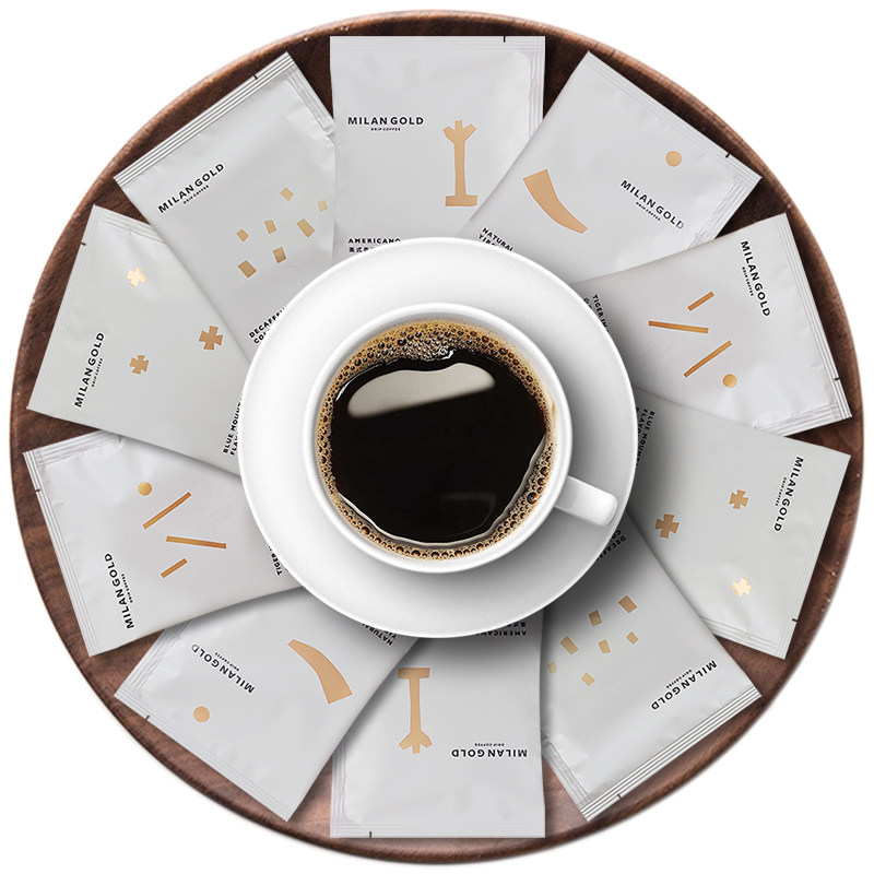 milangold组合耶加日晒低因蓝山美式滴滤10片金米兰挂耳咖啡