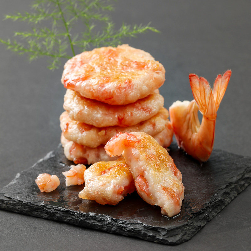 颗粒虾饼手工虾仁虾排油炸小吃香脆鱼饼玖嘉虾类制品