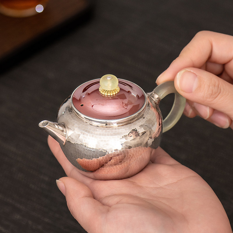 银器手工家用容量做旧时代茶壶泡茶纯银银壶茶壶