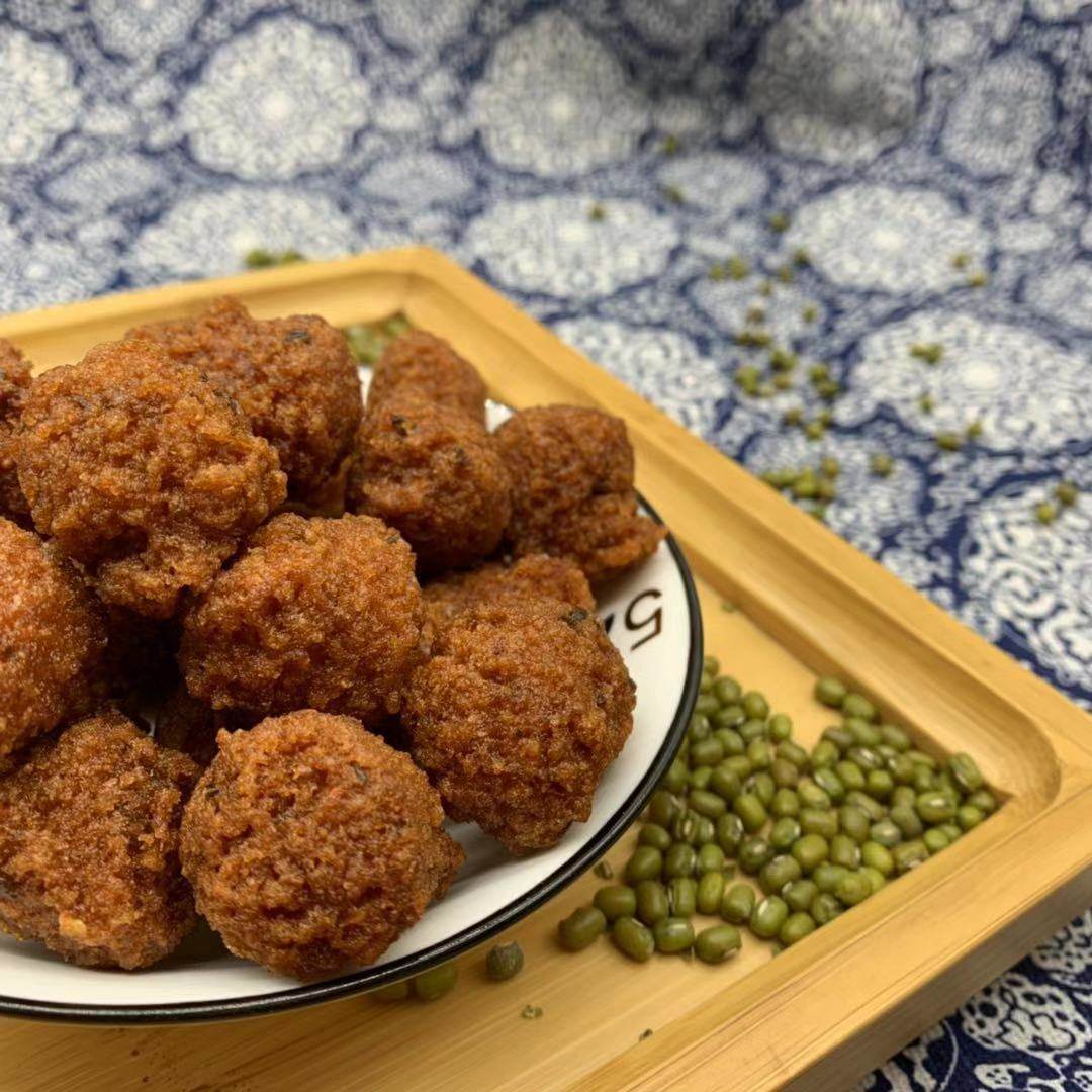 手工河南特产农家即食油炸新鲜绿豆丸子火锅其它干货