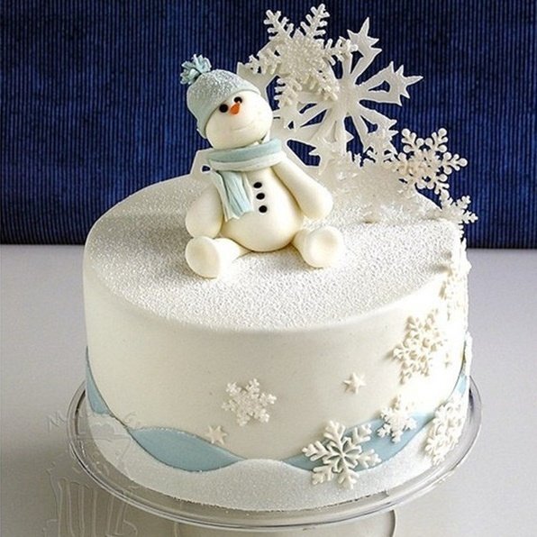 闪粉雪花片蛋糕装饰插件冰雪奇缘仿真雪花摆件节日装扮用品