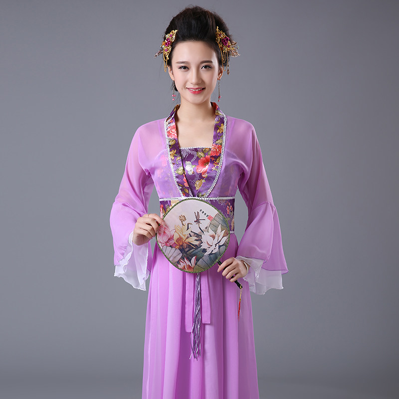 汉服女古装服装七仙女公主贵妃大唐抹胸襦裙写真民族服装