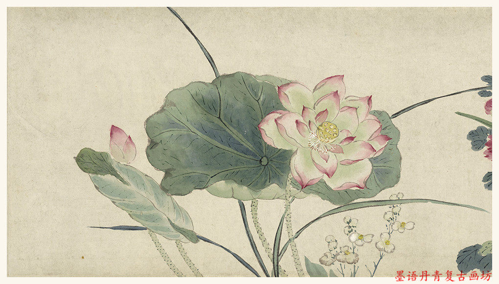 国画临摹复制高清水墨画长卷花卉图卷百卉百卉图卷国画