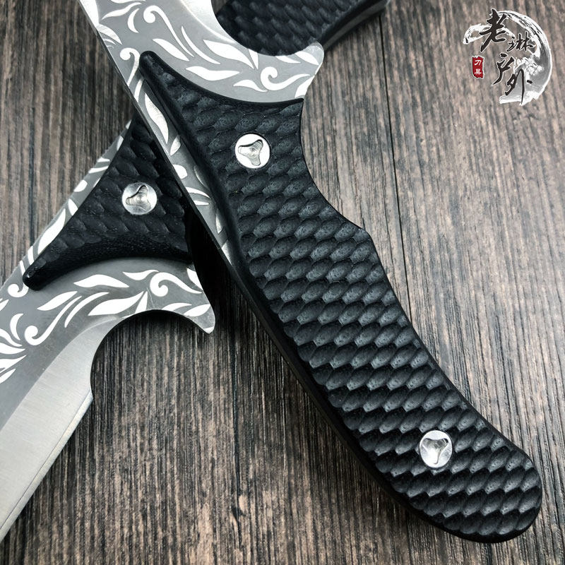 氚气露营锋利救援防身求生登山探险冷兵器开刃其他户外刀具