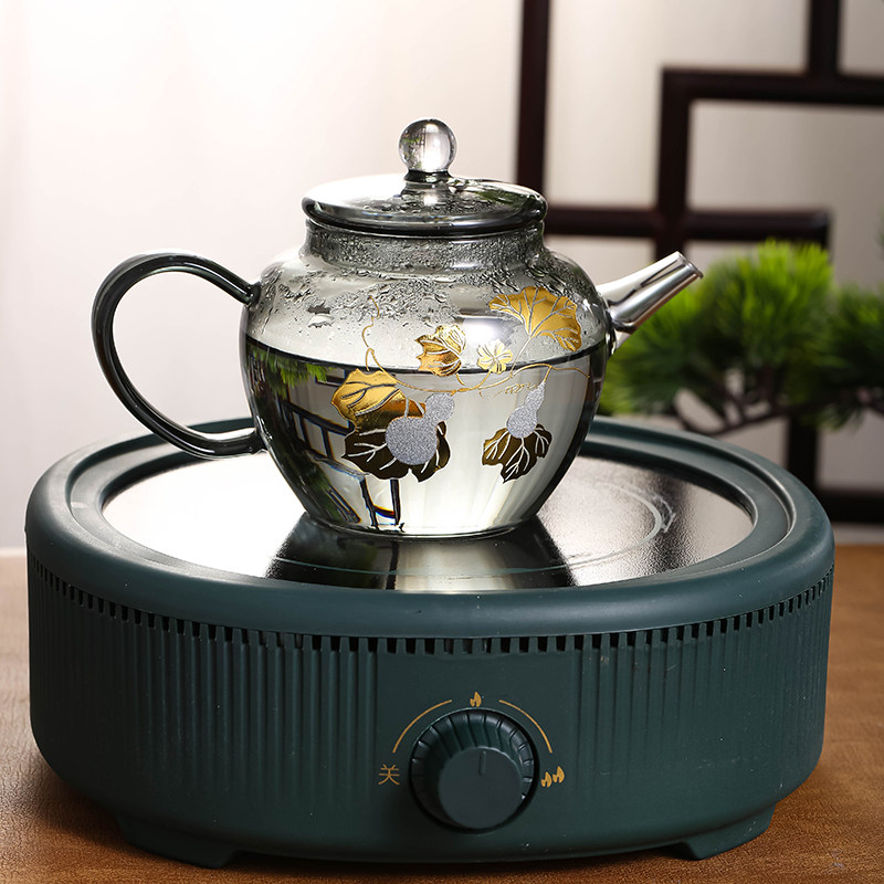 茶壶水壶新品星空手把家用耐高温开水高颜值玻璃茶壶