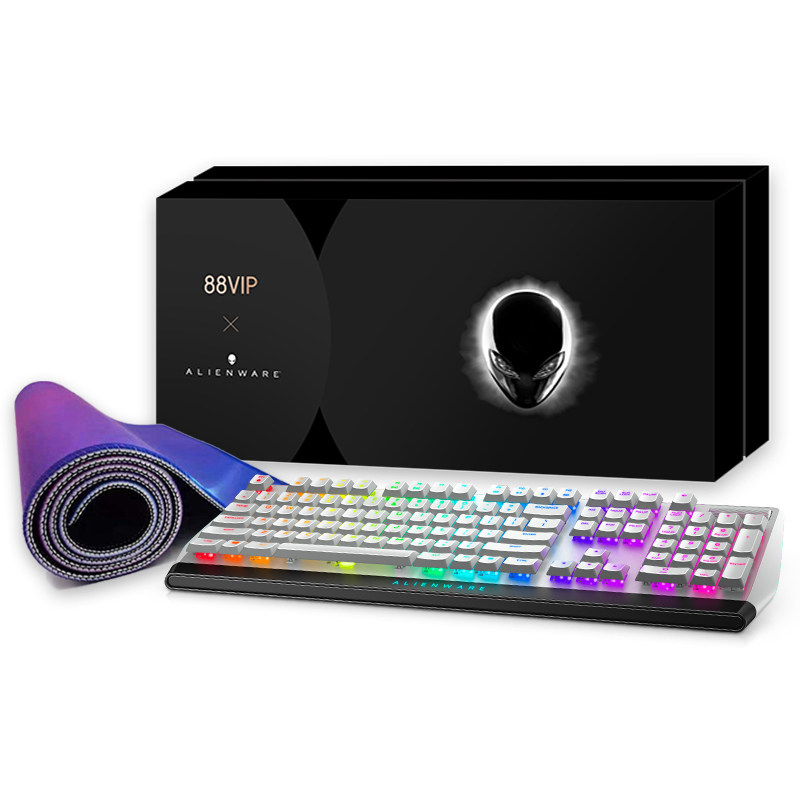 礼盒alienware外星人aw510kcherry机械键盘鼠标垫键盘