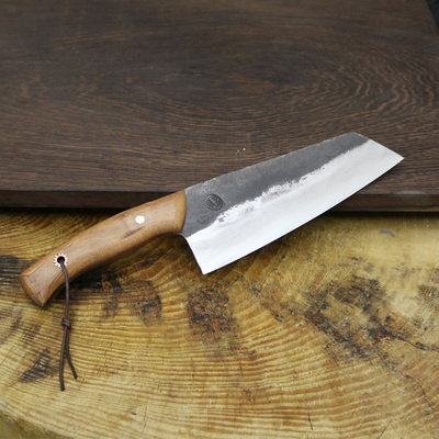 龙泉螭龙纯手工锻打铁菜刀家用女士切菜切片超快锋利轻便小刀具刀