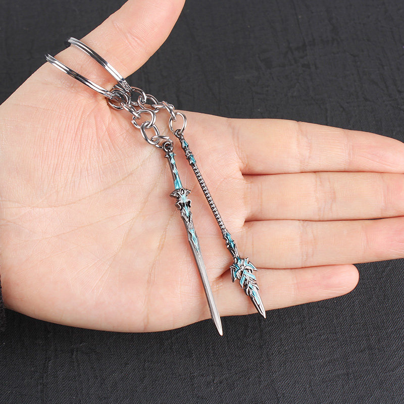 斗罗人物钥匙扣模型武器昊天迷你手办玩具三小动漫挂件