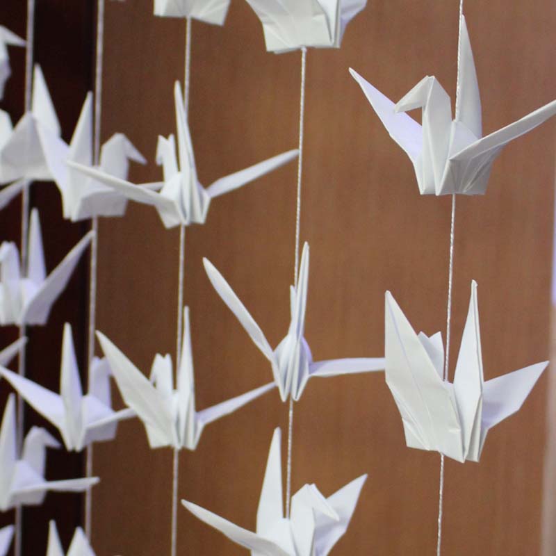 15厘米20cm25白色手工折纸叠好好的千纸鹤成品活动创意礼盒