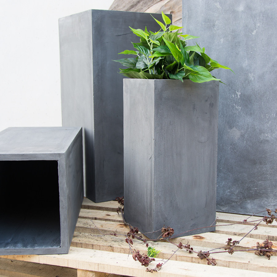 花盆佳源方形长方柱形直筒水泥欧式花盆