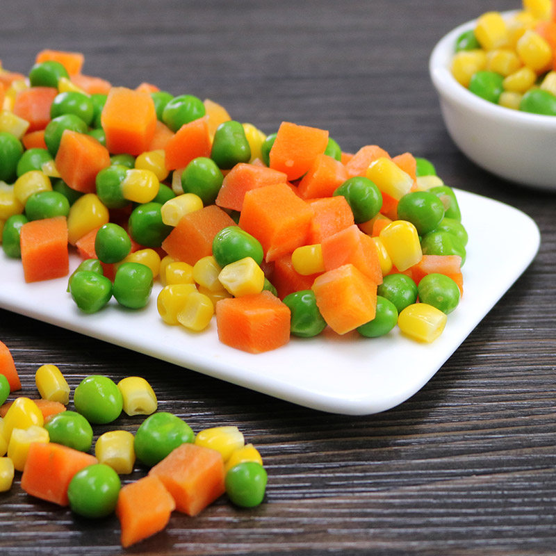 三色杂菜1000g/1包 蔬菜沙拉含玉米粒青豆胡萝 速冻蔬菜杂菜