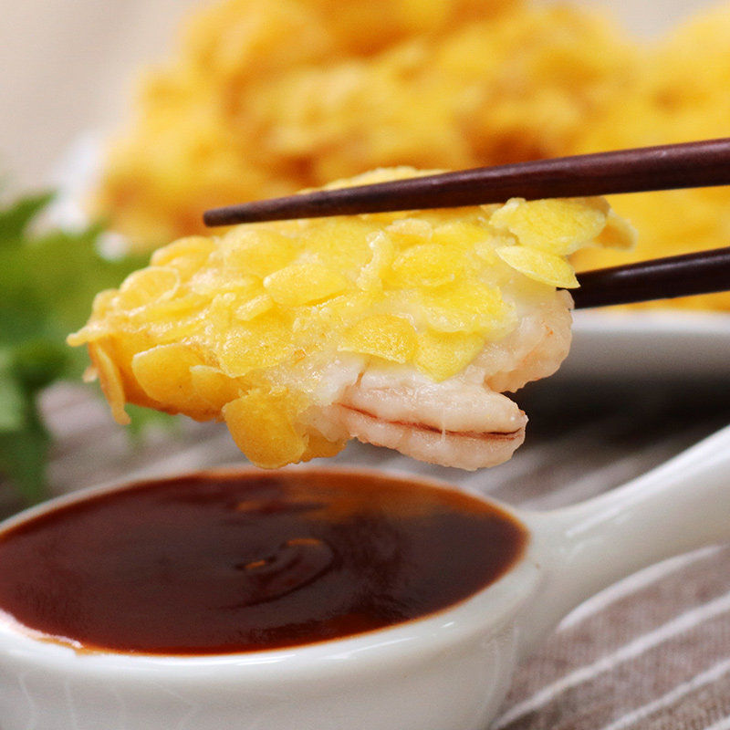 亚洲渔港福报金砖(玉米片虾排)280克/10枚汉堡玉米虾排堡食材