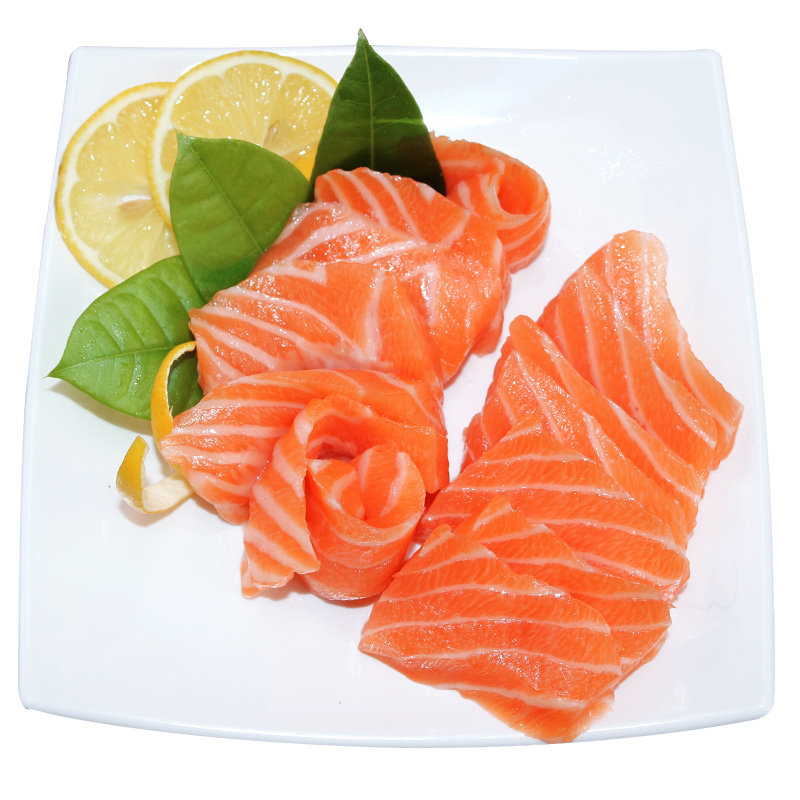 挪威冰鲜三文鱼腩冰鲜进口三文鱼鱼腩250g生鲜海鲜