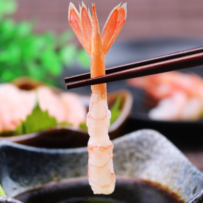 50尾去头北极甜虾150g厘米左右新鲜刺身日本料理虾类制品