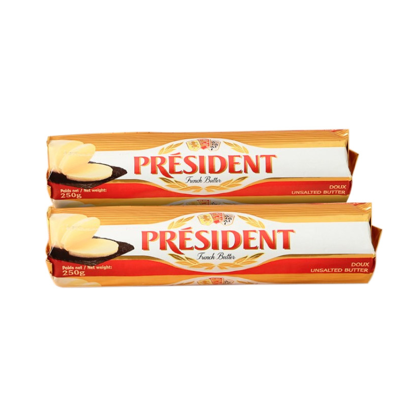 法国总统黄油250g整箱原装进口无添加盐烘焙原料黄油