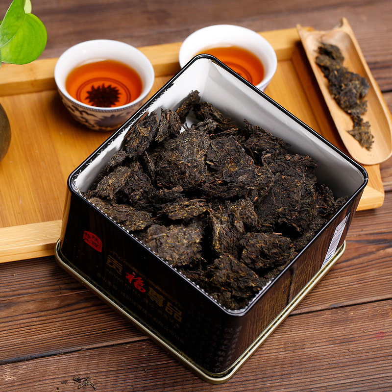 茯茶泾渭陕西特产泾阳金花伏茶280g福尊其它黑茶