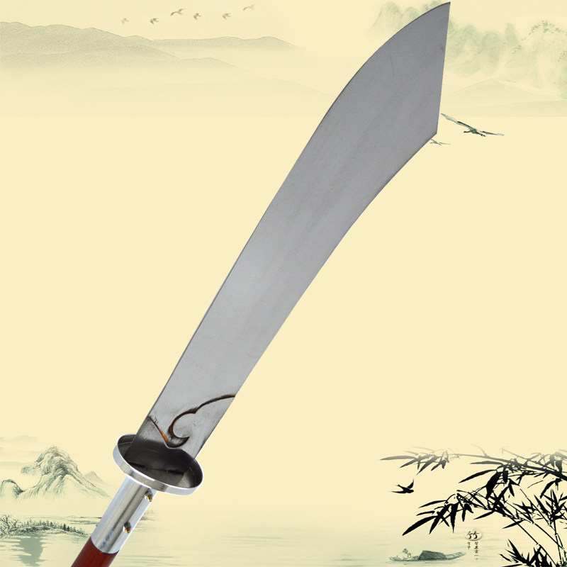 特价电镀表演朴刀软片未开刃成人训练武术器械朴刀武术刀春秋大刀