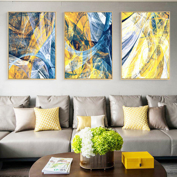 抽象艺术艺术客客厅装饰画沙发背景油画现代简约风格现代装饰画