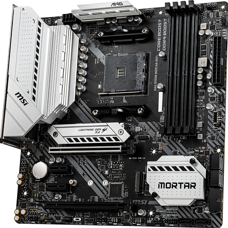 华硕主板b550接口图解,华硕b550主板接线 amd锐龙r55600xr75800x散片华硕b450微星b550mcpu主板