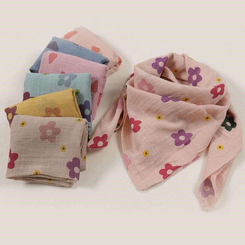 盖头婴儿儿童纱巾防风外出挡风丝巾头巾宝宝围巾