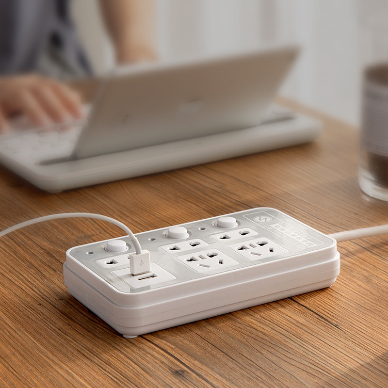 多功能寝室宿舍学生插排usb插线插座接线开关接线板