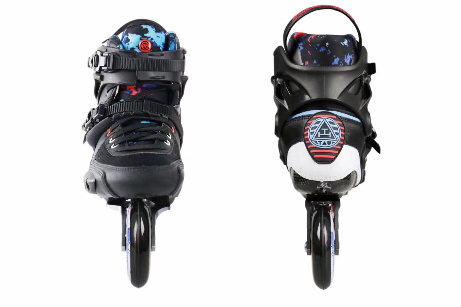 宝狮莱powerslidetau轮滑成人碳纤碳纤维维平花鞋女直排直排轮