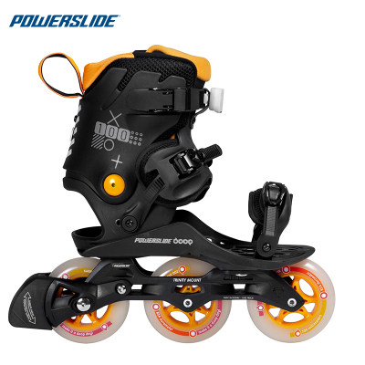 德国宝狮莱powerslidedoop套便鞋可调节轮滑鞋可穿脱轮滑溜冰鞋