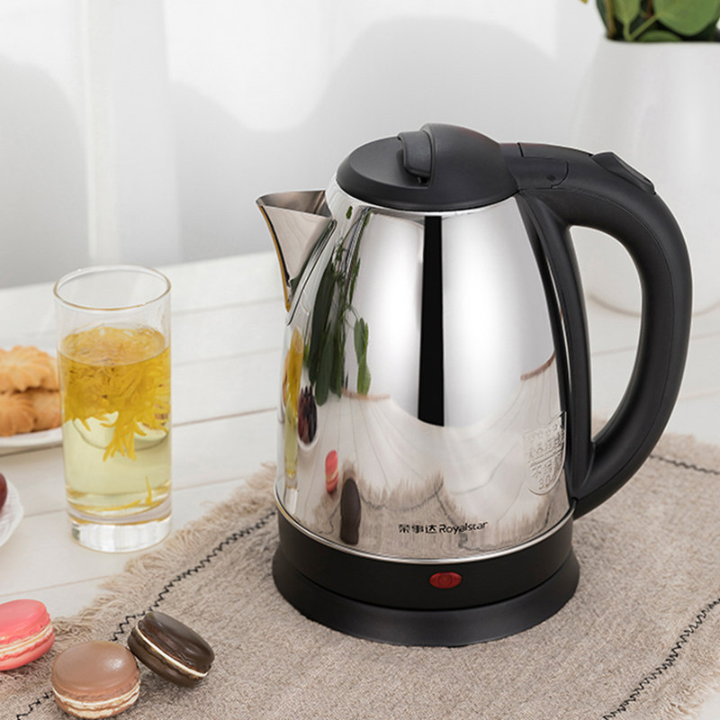 荣事达电热烧水壶不锈钢开水水壶小型家用煮水器快电热水壶