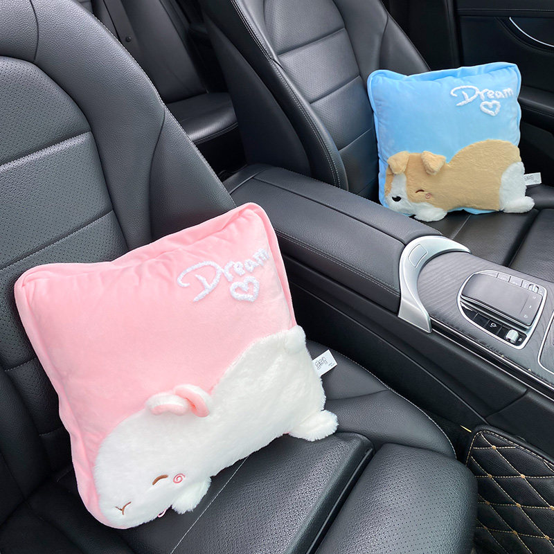 汽车抱枕车用后排车内睡觉办公室加厚折叠空调抱枕