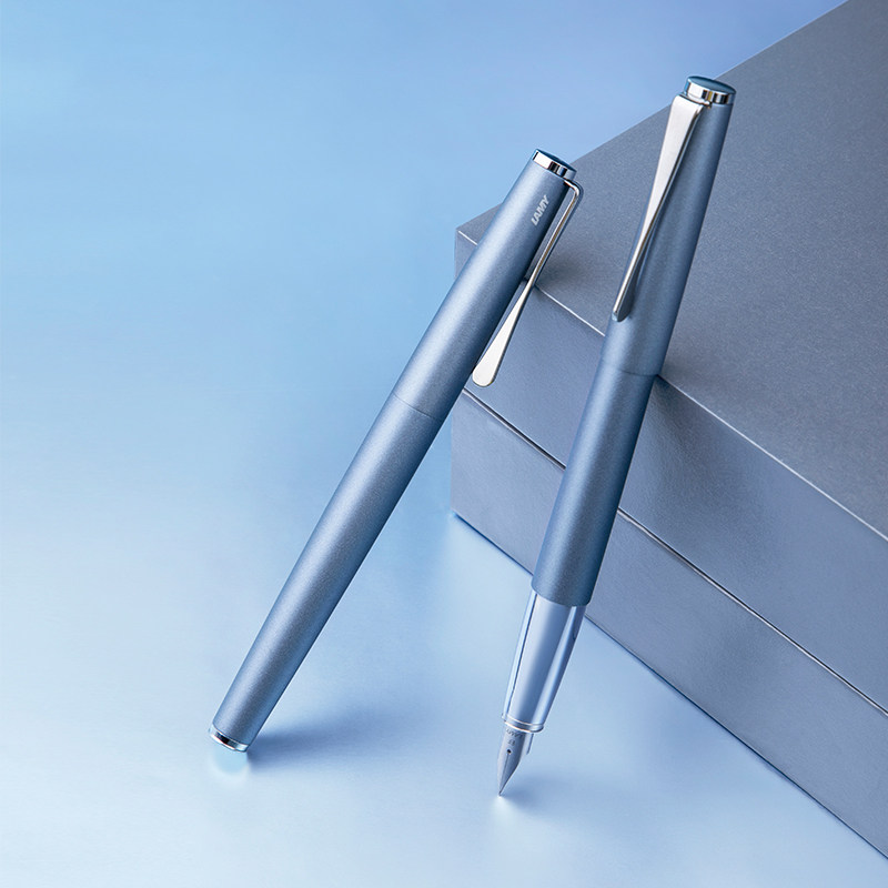 lamy凌美钢笔studio演艺系列冰川蓝墨水笔礼盒钢笔