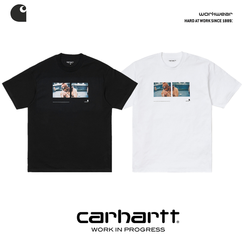 【现货】Carhartt WIP卡哈特1998广告点烟人物工装印花短袖T恤潮