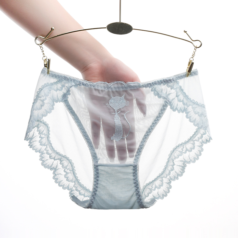 性感低腰三角裤三角火辣镂空冰丝无痕内裤超薄女三角裤