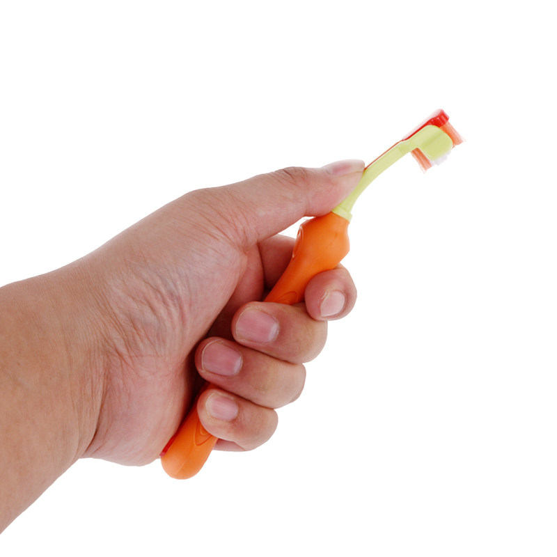 新款结石中大型毛边金毛边宠物祛除清洁多角度牙刷牙具