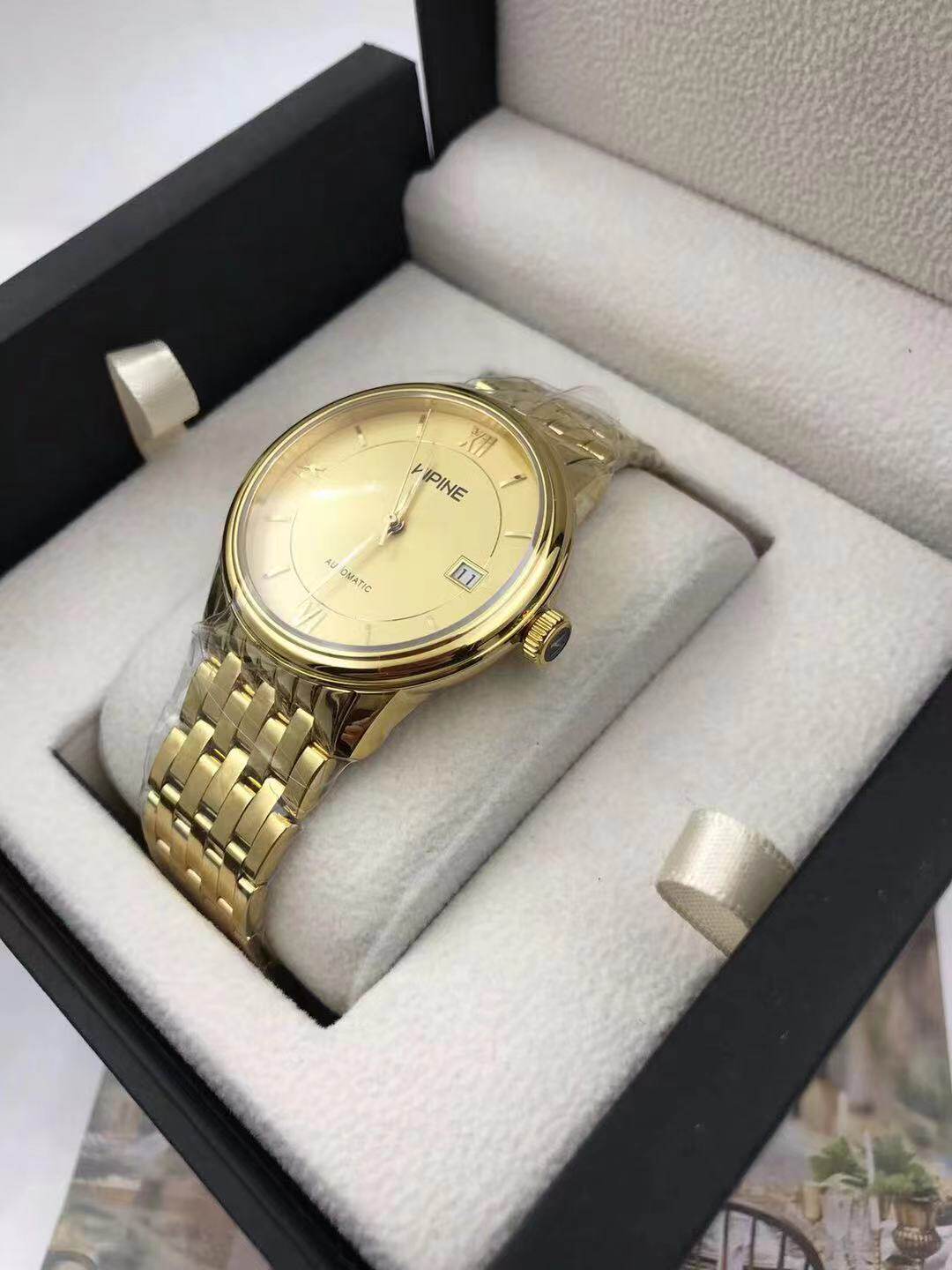 手表情侣金表男女女款足金机械表国产腕表防水手饰