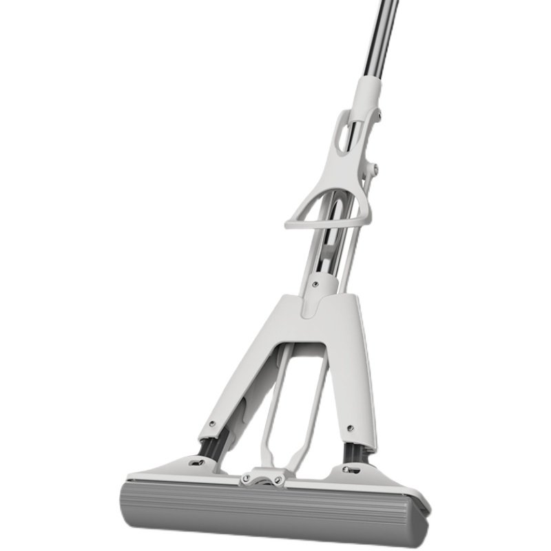 圣佳海绵拖把家用胶棉对折式免手懒人拖布拖地胶棉拖把