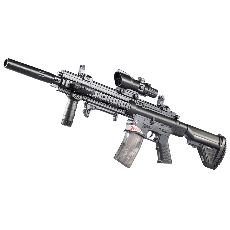 m416突击步抢儿童玩具枪男孩电动连发水弹枪绝地吃鸡装备求生满配