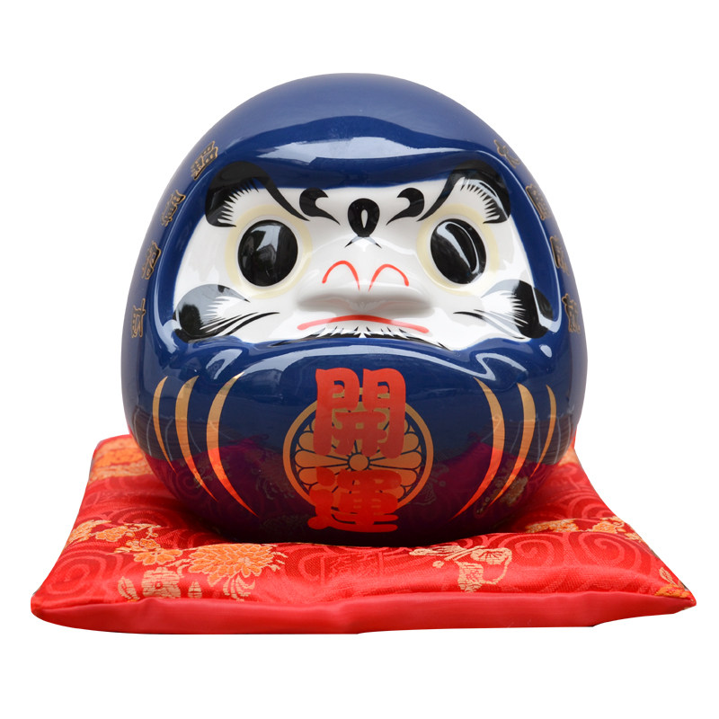 日本正版日式和风招财猫达摩辟邪消灾小人店铺摆件