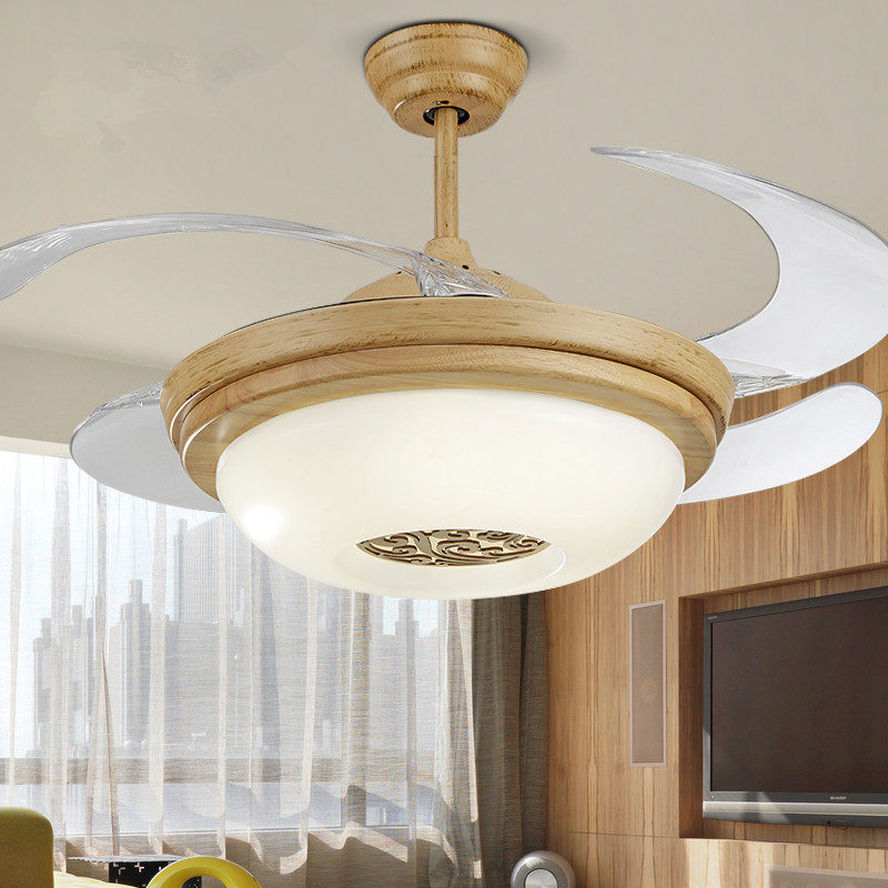 新中式客厅吊灯电风扇频带变频饭厅大厅餐厅家用吊扇