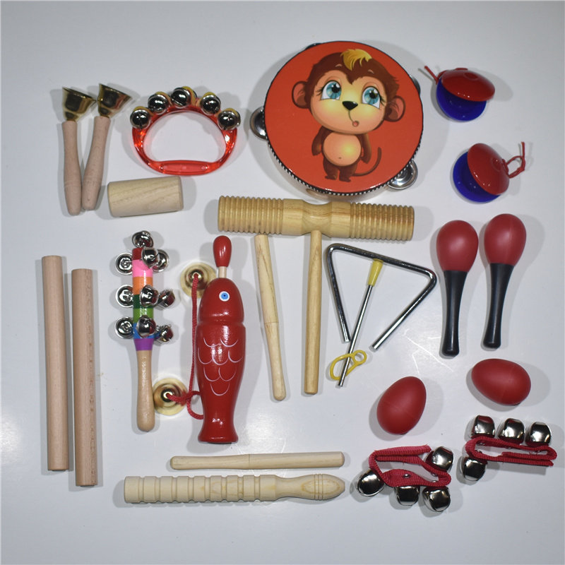 响板儿童奥尔夫乐器幼儿园小学生音乐教具三角铁双响打击乐器