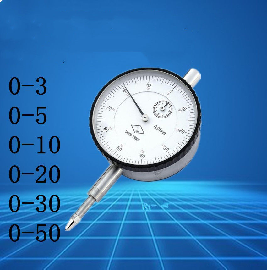 上量款式指针百分表0-10mm0.01防震带钻机械校表百分指示表